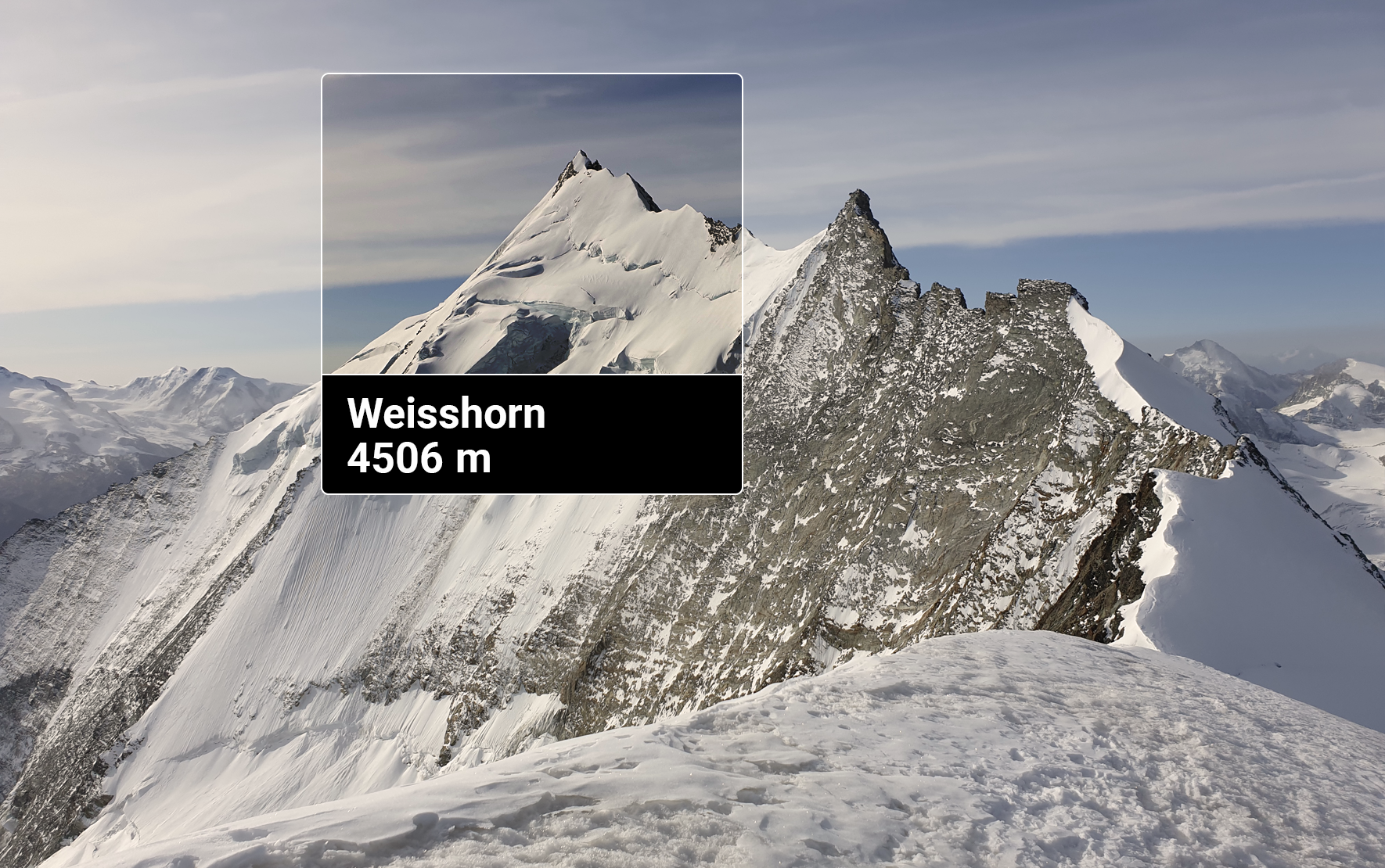 Weisshorn im Wallis