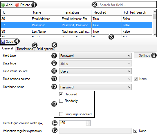 userfields